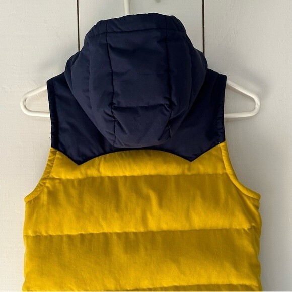 Patagonia Bivy Vest Sulphur Yellow XS Mushroom Print Lining Hooded - Picture 8 of 14